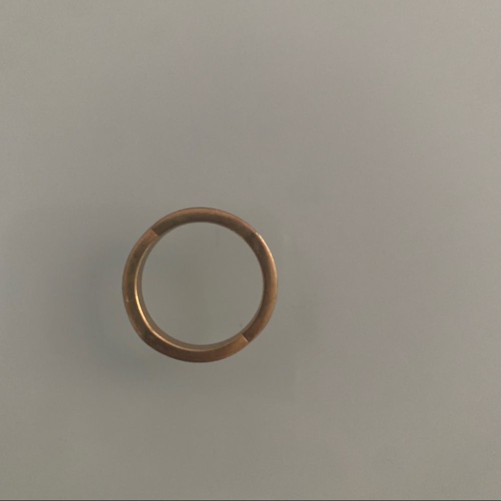J. Crew Navy and Gold Assymetrical Ring - Picture 3 of 4